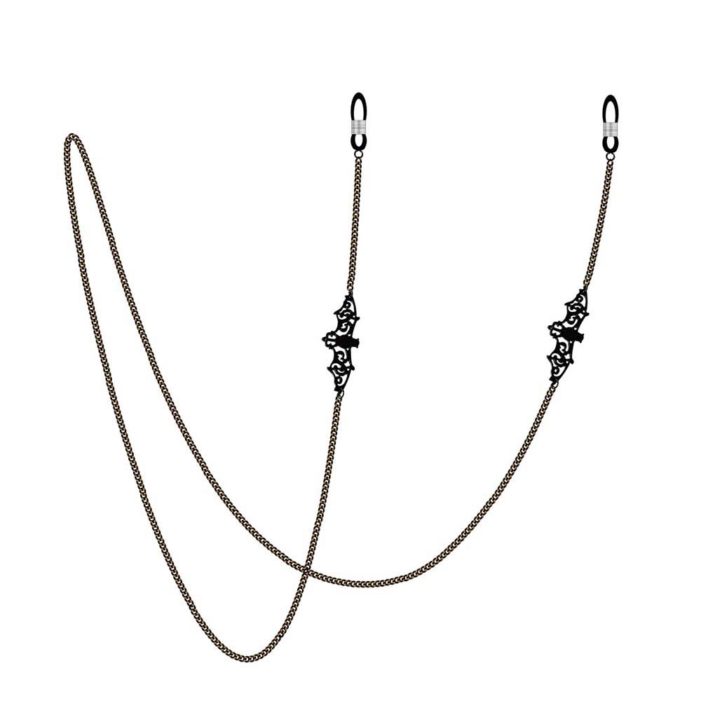 Mask Chain Holder - Cordão/Corrente Moderno Anti-perda de Cobre Preto