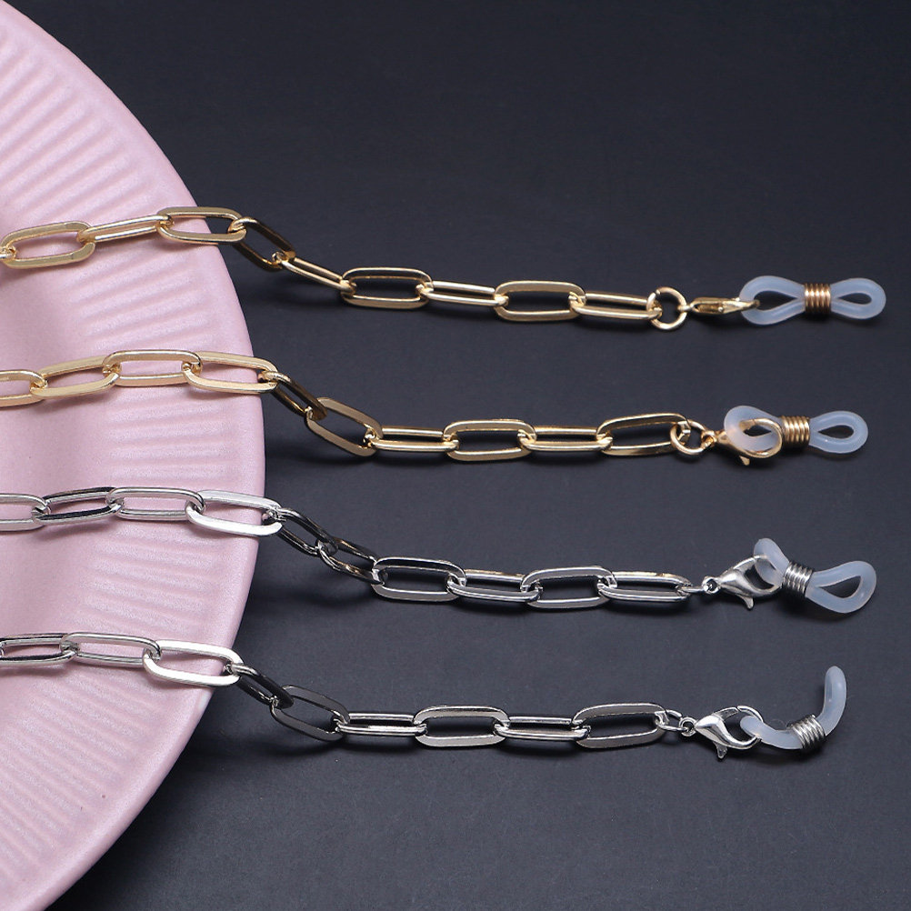Mask Chain Holder - Corrente de Metal Dourada com Elos