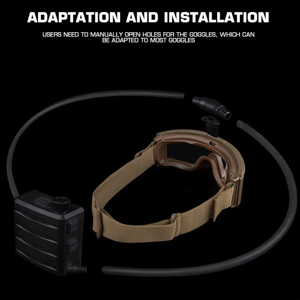 Airsoft óculos desembaçador ve - Anti Pollution Mask avaliação e preço